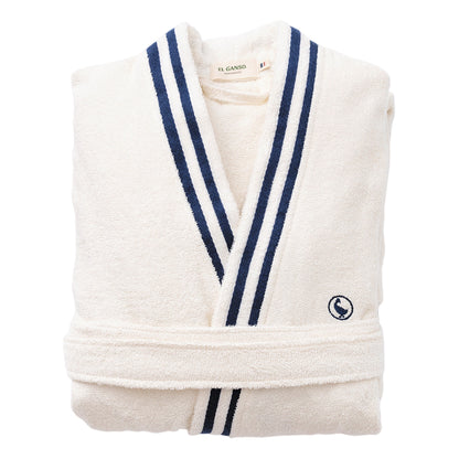 Albornoz Crudo M/l 320gsm 100% Algodón Con Logo Bordado El Ganso_0