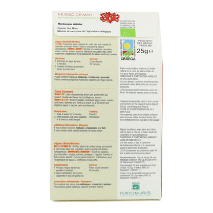 Musgo Marinho Biológico Porto Muiños, 25 g