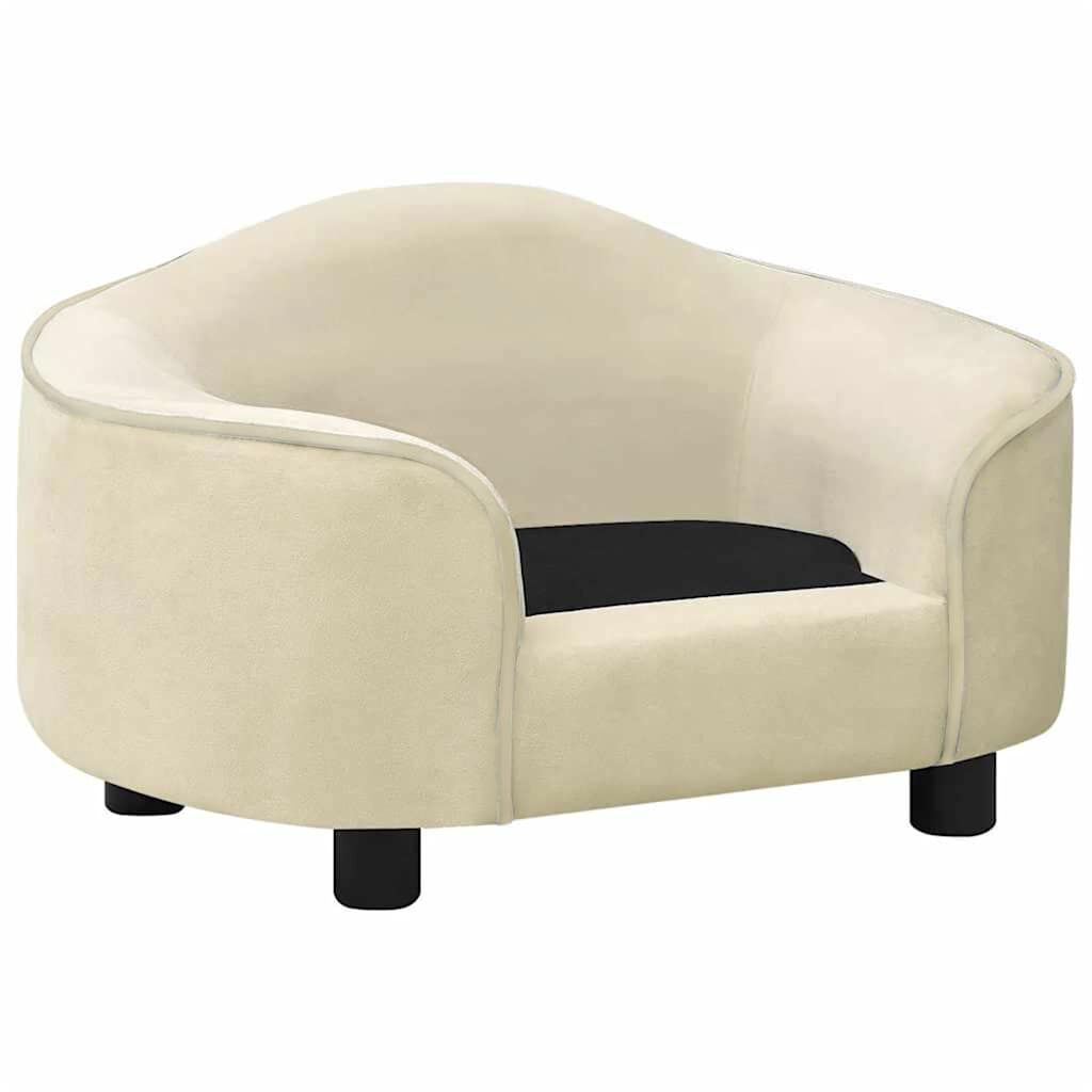 Vidaxl Sofá Para Perros Felpa Crema 67x47x36 Cm_1