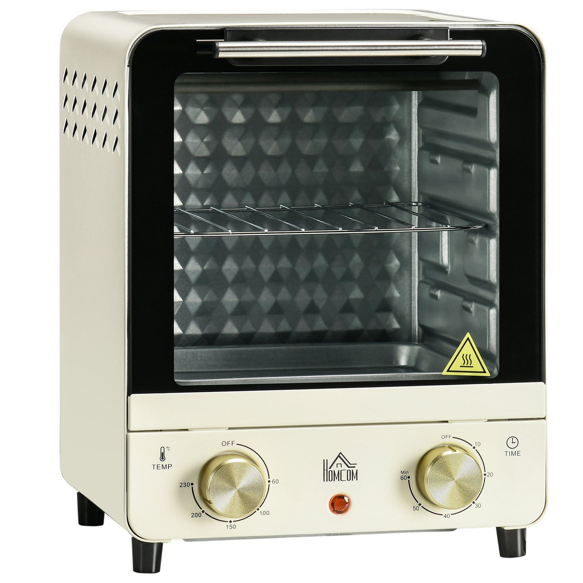 Homcom Horno Eléctrico Sobremesa 15 Litros 1000w Con Temperatura Hasta 230 ℃_0
