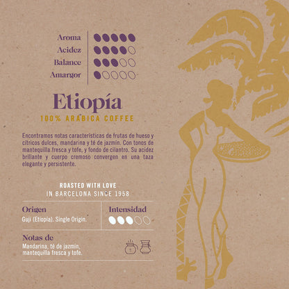 Grãos de café Eco Ethiopia, Novell, 500 g