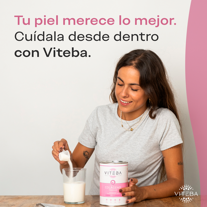 Pack de 3 botes Colágeno Beauty Viteba 330g x 3 - SIN sabor NI olor - Ácido Hialurónico, Vit. C y Zinc_3