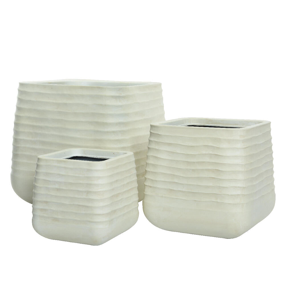 Macetero Plástico Cuadrado Blanco 49cm_0