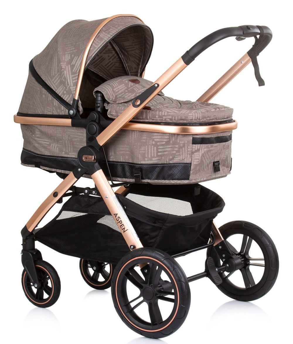 Carrito De Bebé Trío Convertible Aspen Hasta 22 Kg Sand_1