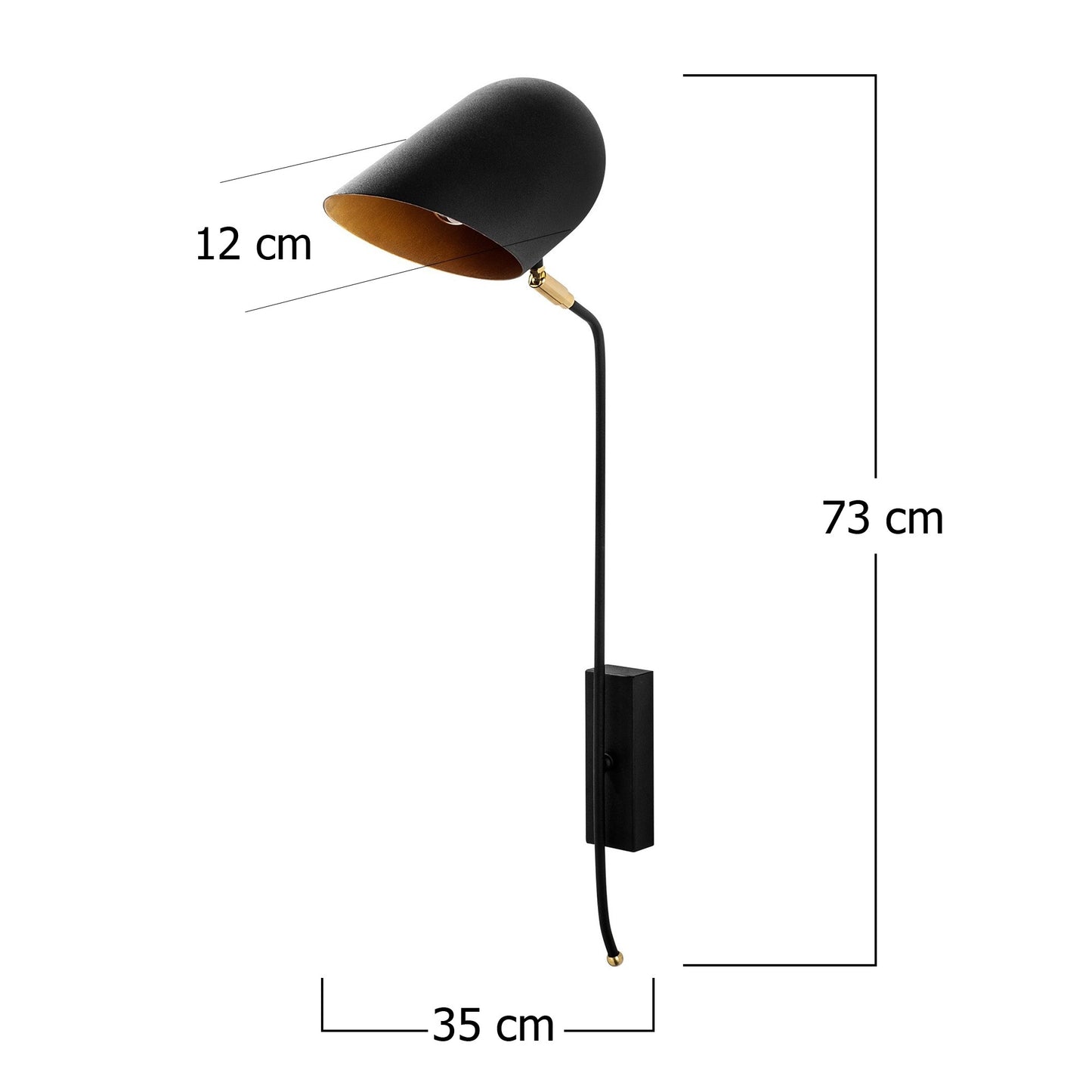 Aplique De Pared, Hierro , Negro

oro, 12x35x73, Casquillo E 27 Max 40 W