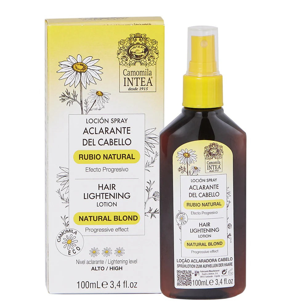 Loción Aclarante Cabello Castaño-rubio Camomila Rubio Natural Intea 100ml