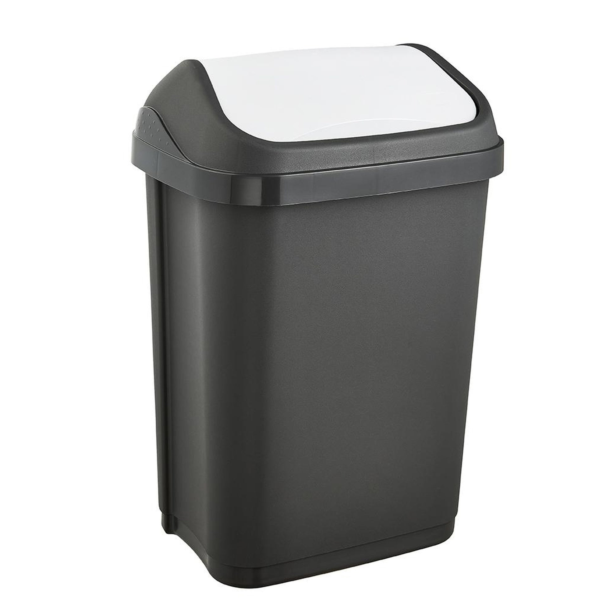 Cubo De Basura Con Tapa Basculante, 10 L, Swantje, Grafito_0