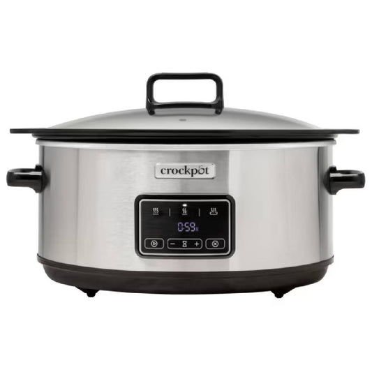 Crockpot Olla digital de cocción lenta digital Sizzle & Stew 6.5 L CSC112X (Reacondicionado)