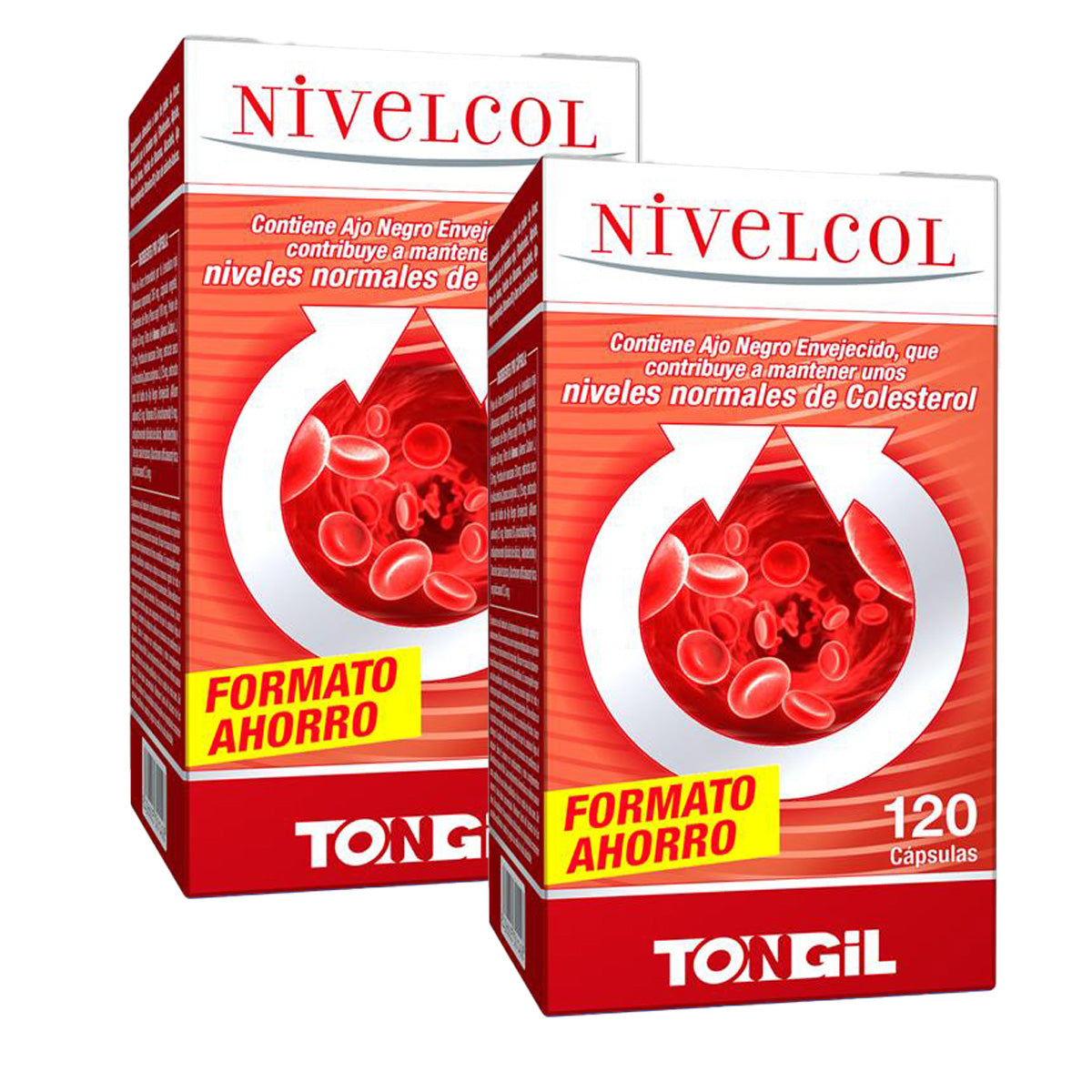 Pack 2x Nivelcol Tongil 120 cápsulas