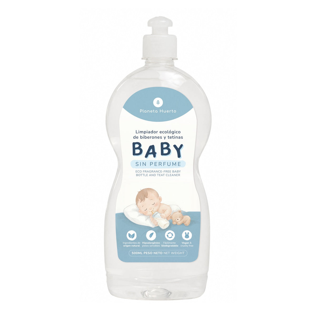 Baby Limpiador de biberones, tetinas y chupetes ECO Planeta Huerto 500 ml