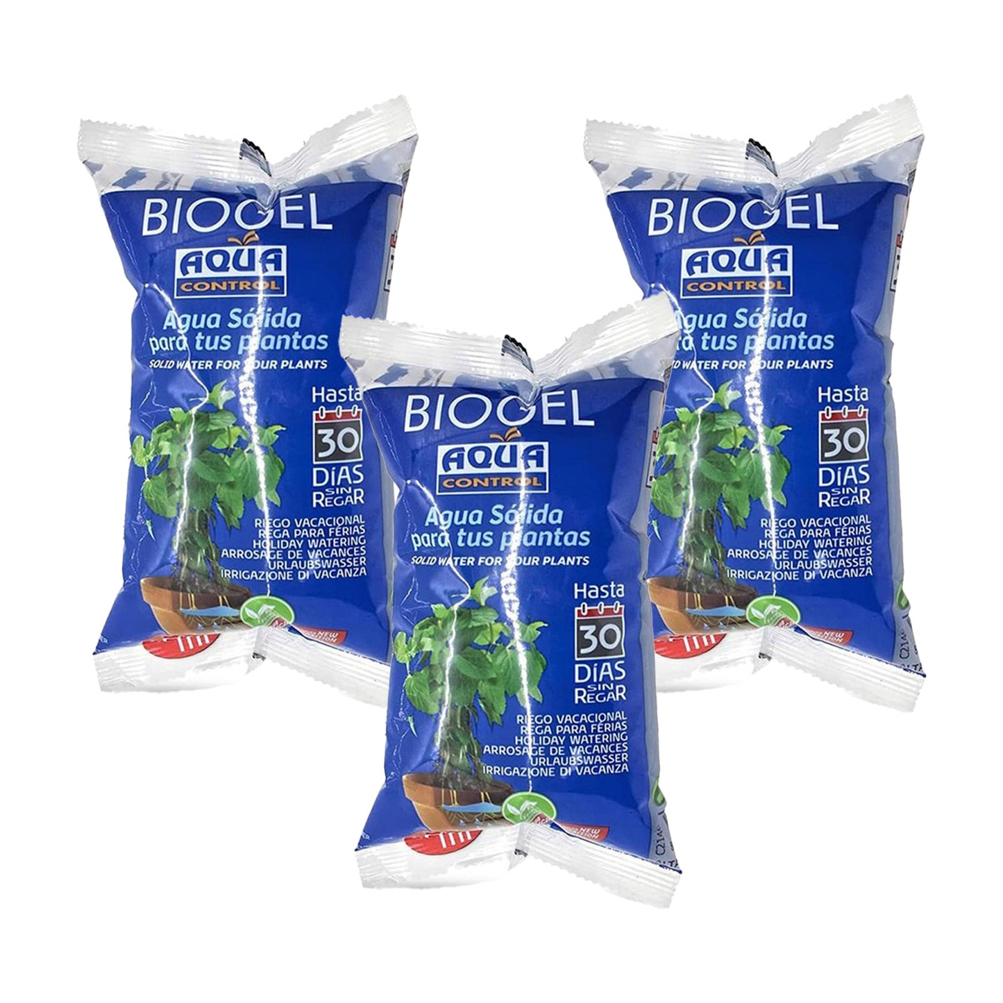 Pack 3x Gel de Riego para Plantas Aqua Control 400 ml