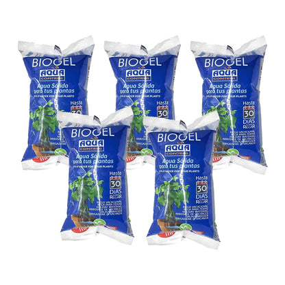 Pack 5x Gel de Riego para Plantas Aqua Control 400 ml