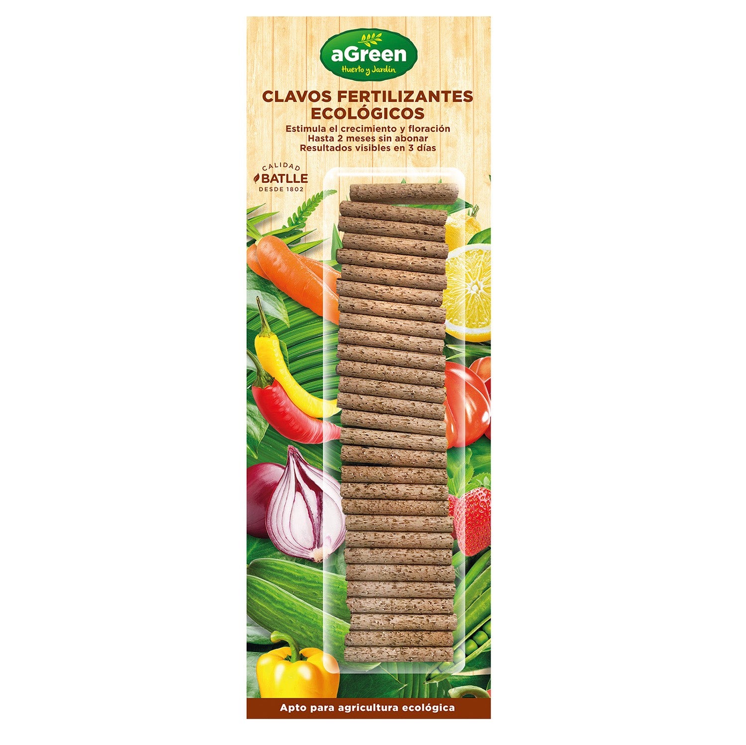 Clavos Fertilizantes Ecológicos Bio Agreen 30 ud