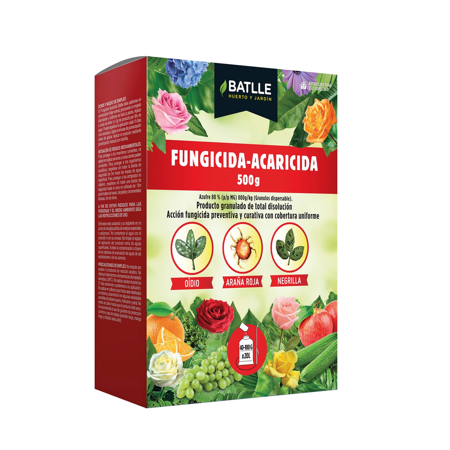 Azufre Fungicida Acaricida Batlle 500 g