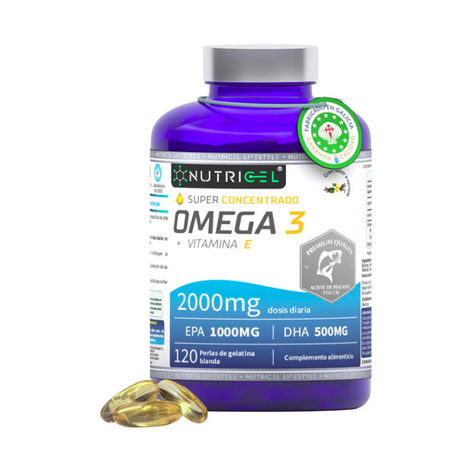 Omega 3 Superconcentrado 2000mg EPA 1000 / DHA 500 Nutricel 120 perlas