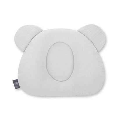 Almohada Cojin Plagiocefalia Bebés Muselina Grey_1