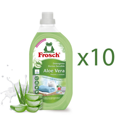 Embalagem com 10x detergente Frosch aloe vera 1500 ml