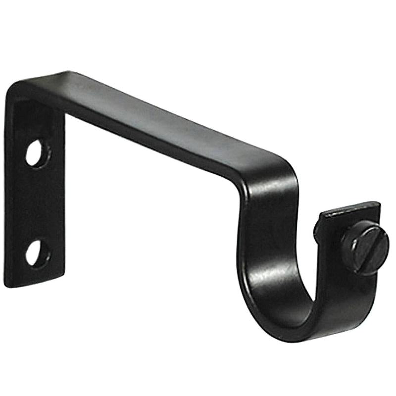 Soporte Sencillo Forja Ø 20 Mm. Negro (blister 2 Piezas)