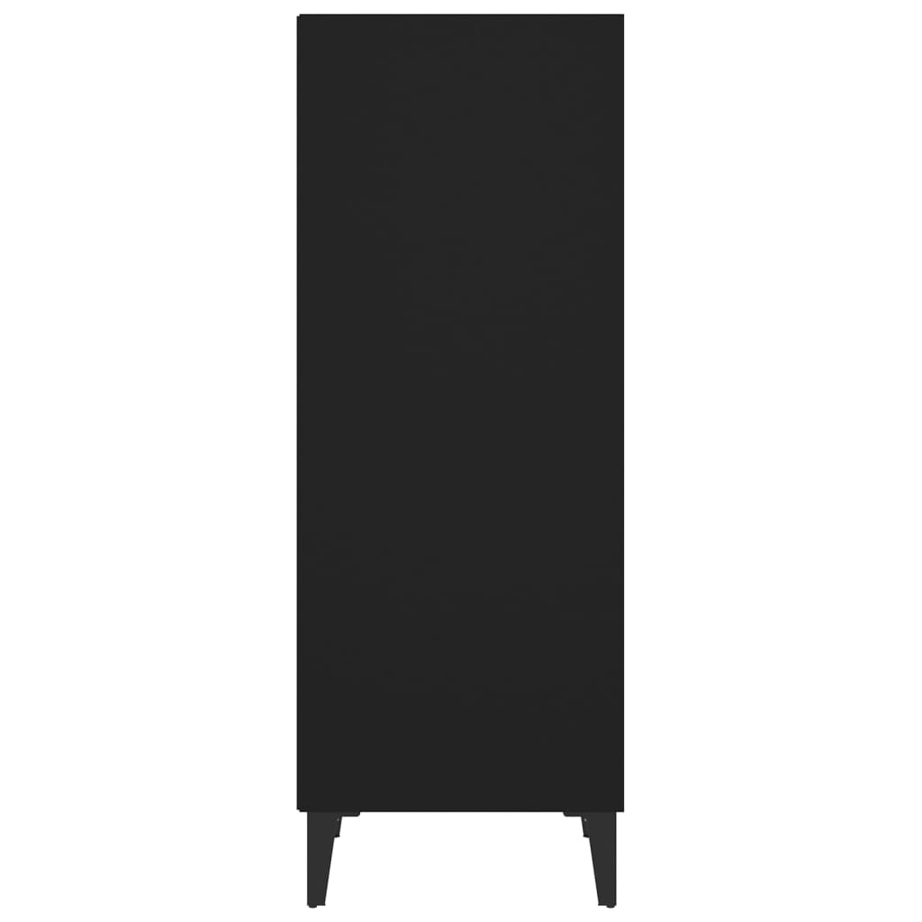 Aparador De Madera De Ingeniería Negro 34,5x32,5x90 Cm / Vetonek_1