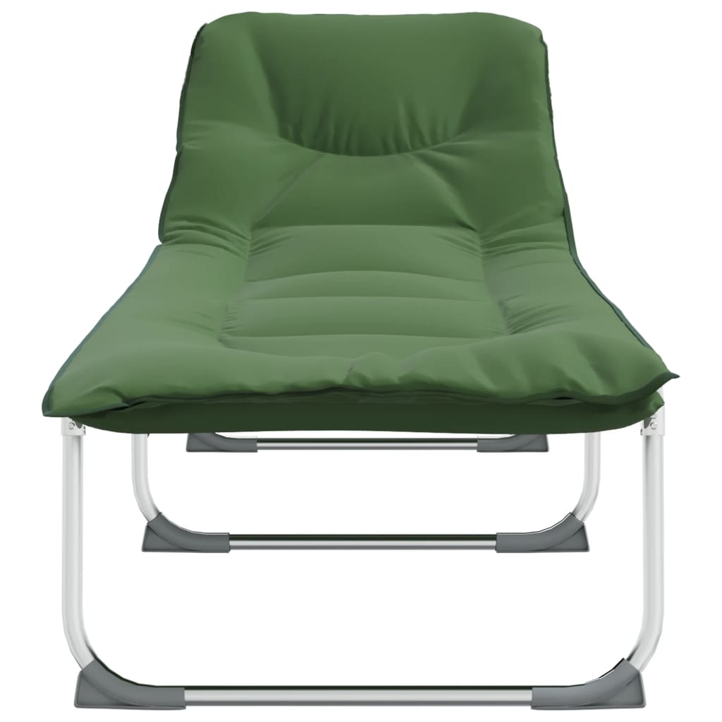 Tumbona Plegable Tela Verde Oscuro_2