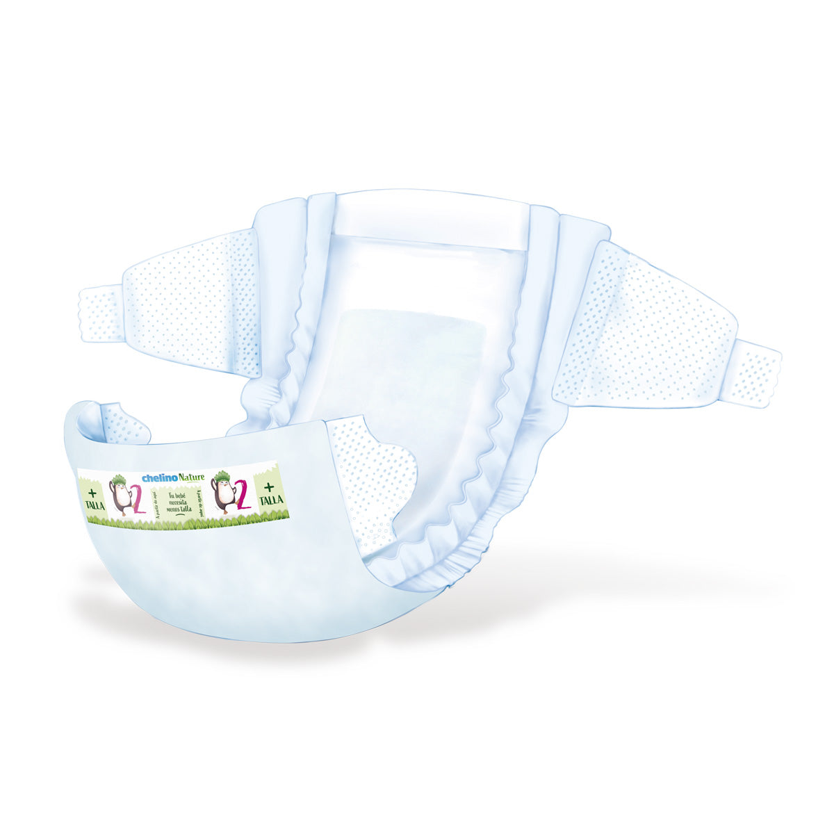 Fraldas Chelino Nature T2 3-6 kg 28 unidades