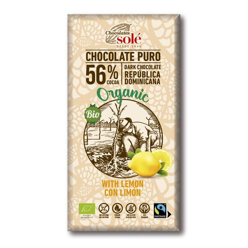 Chocolate Negro com Limão ECO Chocolates Sole 100g