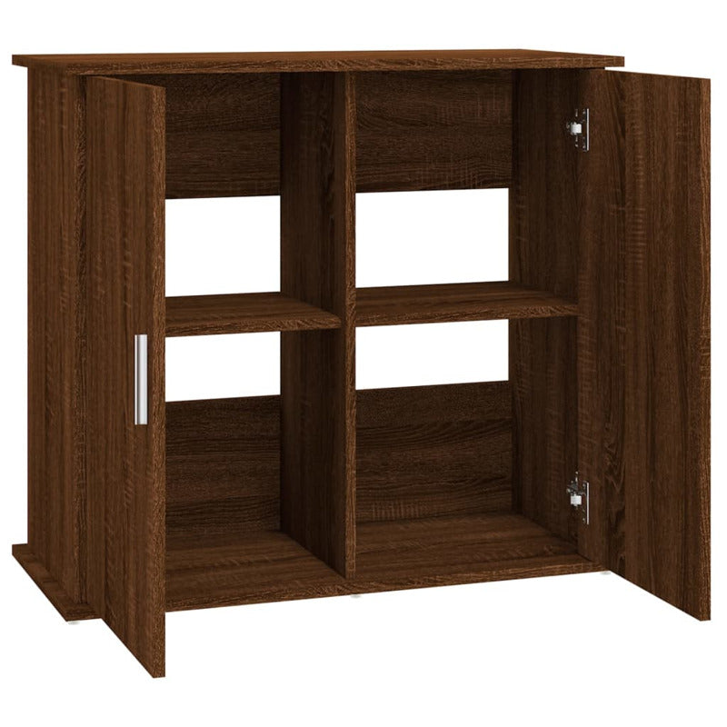 Vidaxl Soporte Para Acuario Madera Ingeniería Marrón Roble 81x36x73 Cm_5