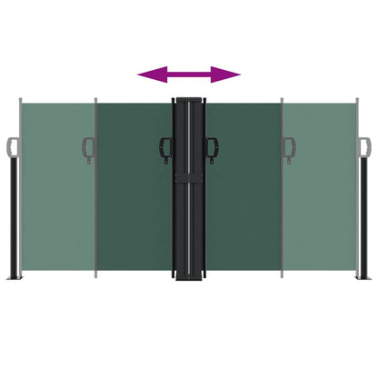 Vidaxl Toldo Lateral Retráctil Verde Oscuro 120x1000 Cm_4