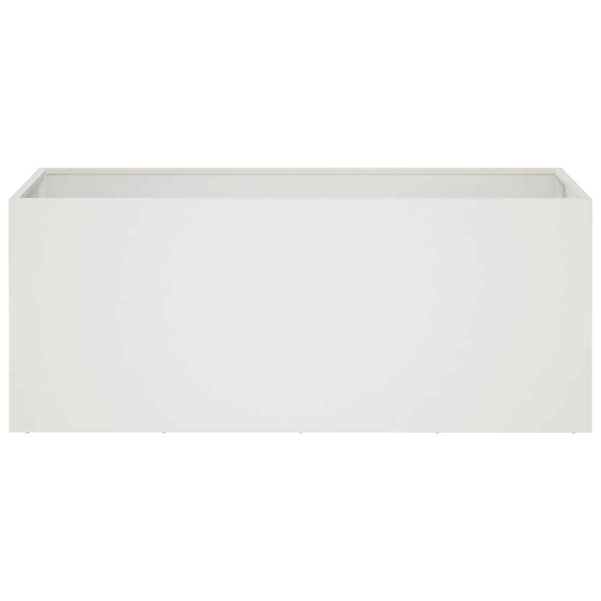 Macetero De Jardín 2 Uds. Blanco 80 X 40 X 40 Cm_3