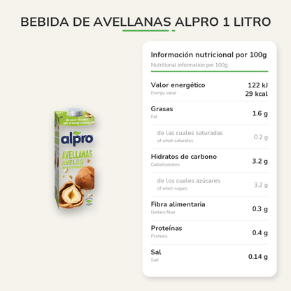 Información nutricional