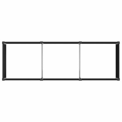 Arriate Elevado Negro 300 X 100 X 91 Cm Wpc Y Aluminio_4