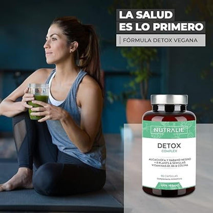 Nutralie Detox complexo com vitaminas B1 + B6 e colina 90 cápsulas