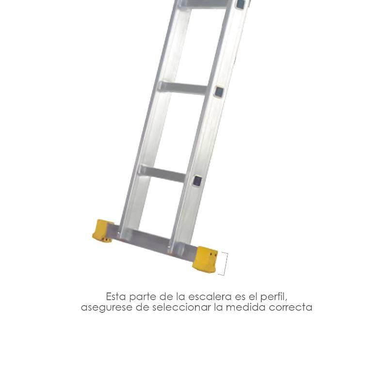 Contera Larguero Escalera 2 Y 3 Tramos /  Escalera Multiposicional Con Perfil 58 Mm. Versión 2019_2