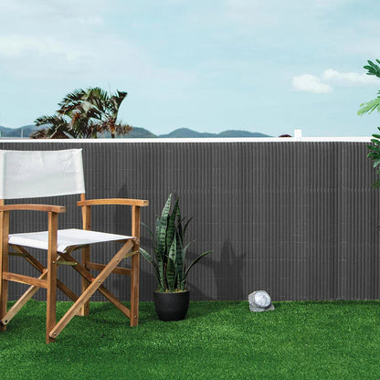 Pack Instalación Cañizo Pvc Lite 15 Metros Antracita 1x3 M_2