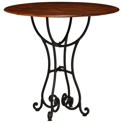 Mesa De Comedor Madera Maciza De Acacia Acabado Miel 80x76 Cm_1