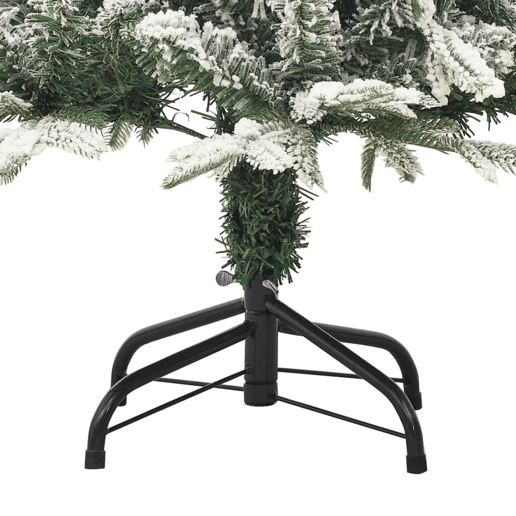 Vidaxl Árbol De Navidad Artificial Con Nieve Pvc Y Pe Verde 120 Cm_3