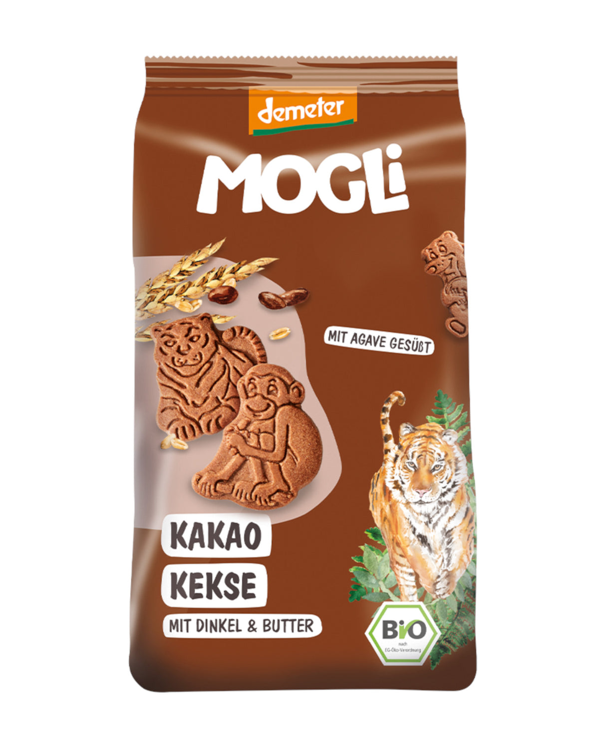 Galletas Infantiles en forma de Tigre con Cacao Mogli 125 g