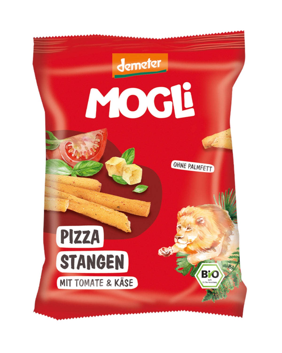 Snack en forma de Palitos con Sabor a Pizza Mogli 75 g