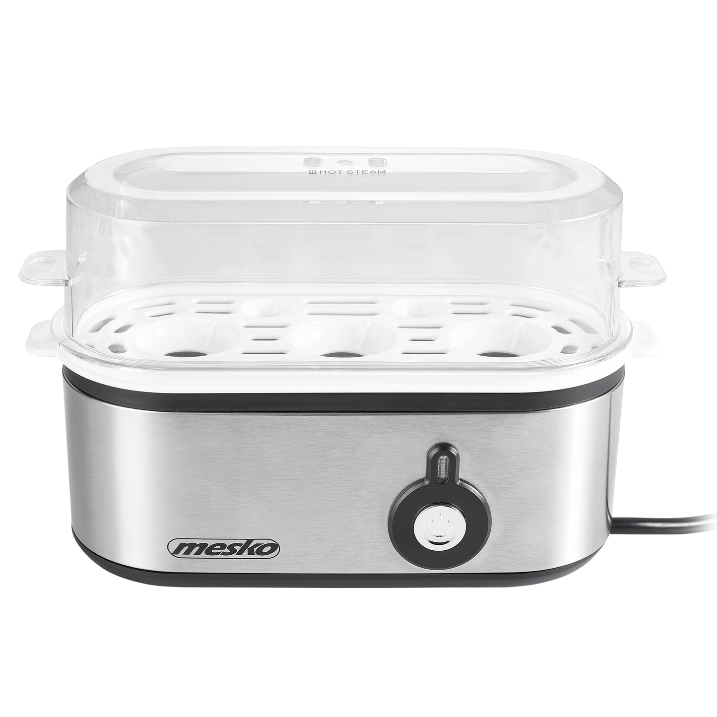 Cuece Huevos Eléctrico, 3 Huevos Cocidos, Ajuste Eléctronico Cocción, Soporte Extraíble, Sin Bpa Mesko Ms4485 Plata_4