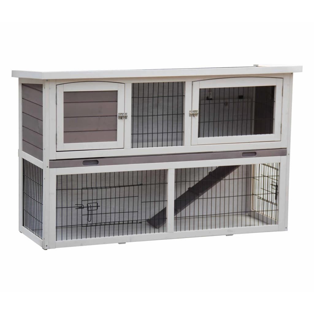 @pet Conejera Bigfoot Madera Blanca 137x50x85 Cm 26024_0