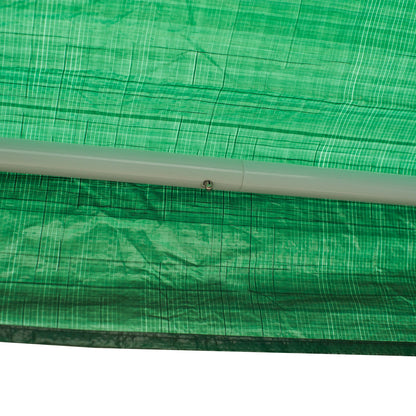 Outsunny Carpa Jardín 6x3x2,5 M Con 4 Paredes Laterales 2 Ventanas Verde_3