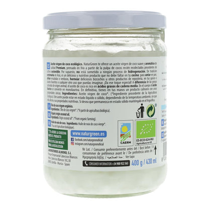Óleo de coco biológico, NaturGreen