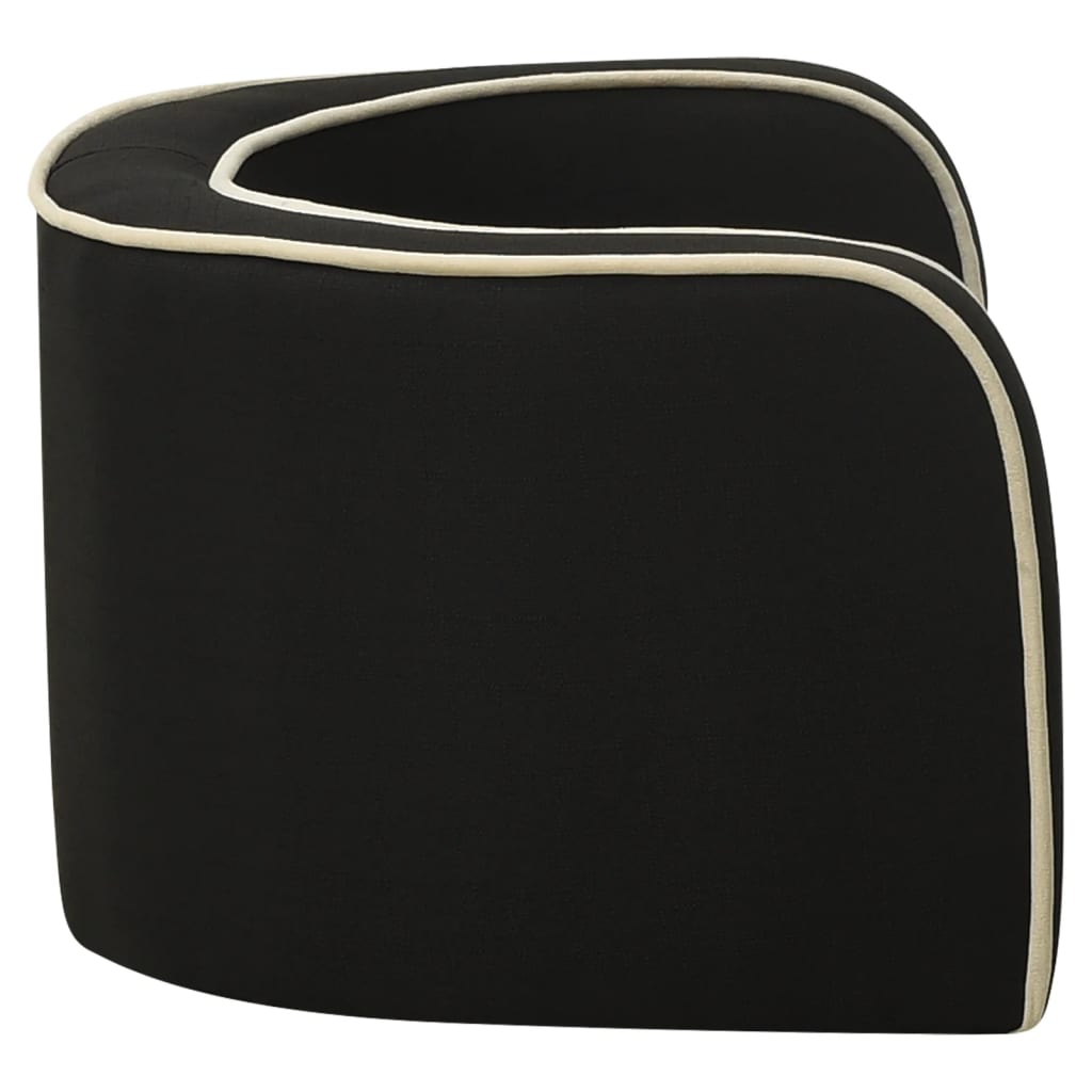 Vidaxl Sofá Plegable Para Perro Cojín Lavable De Lino Negro 76x71x30cm_5
