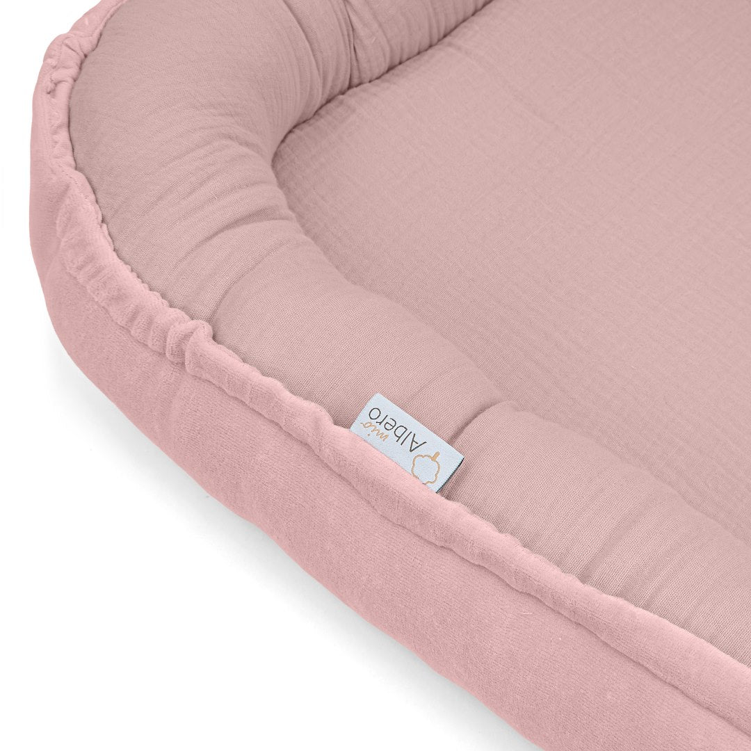 Cuna Nido Colecho Bebe Muselina Rosa_2