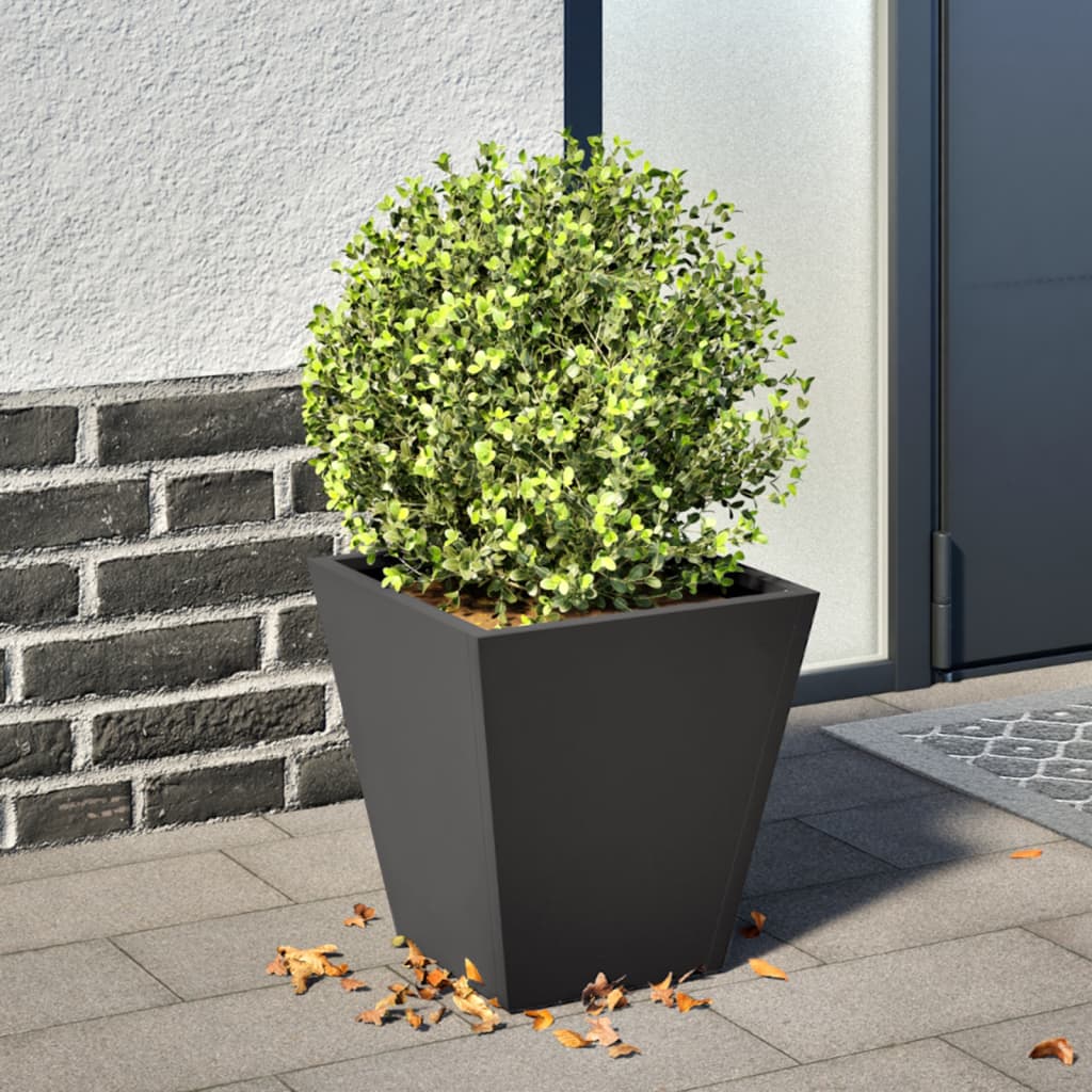 Jardinera Hexagonal Acero Negra 30x30x30 Cm_1