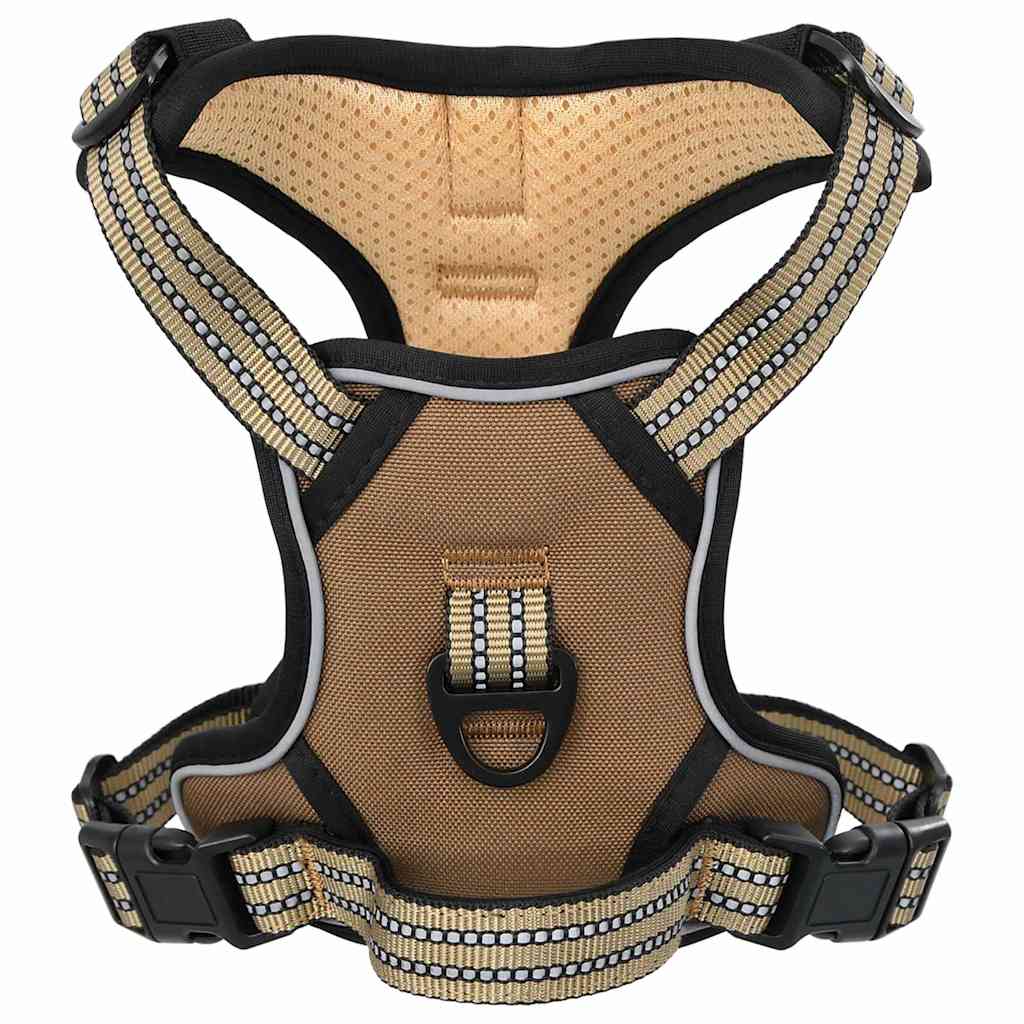 Arnés Para Perros Con Correa Y Collar Ajustable Marrón L_0