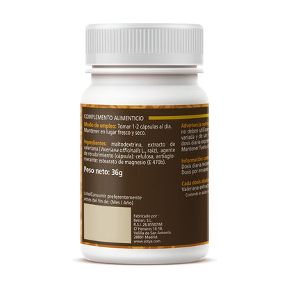 Valeriana 600 mg. 60 cápsulas Sotya