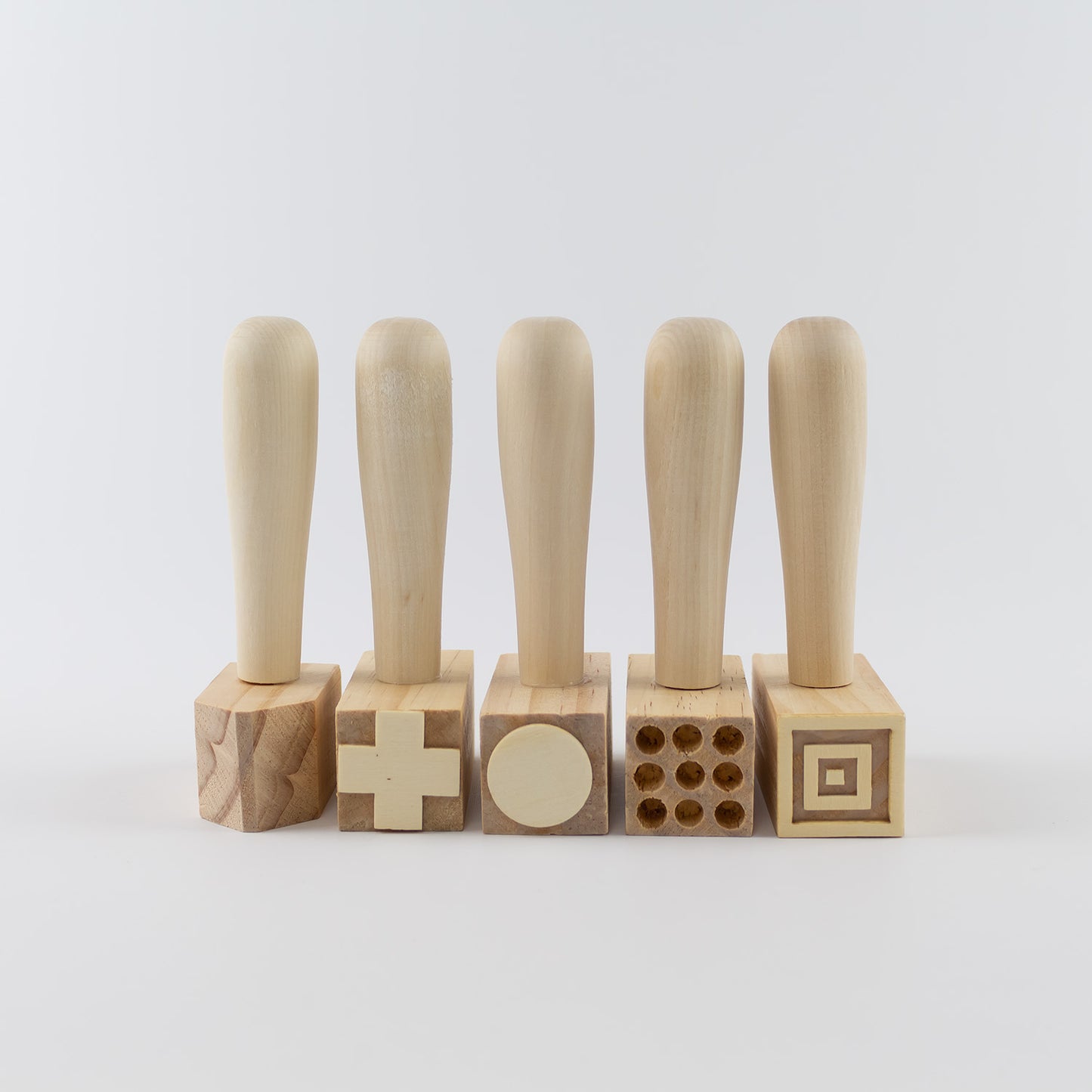 5 Martillos De Madera Con Patrones_0