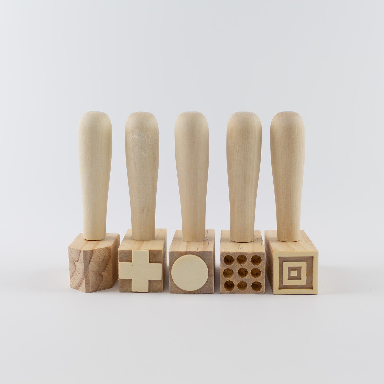 5 Martillos De Madera Con Patrones_0