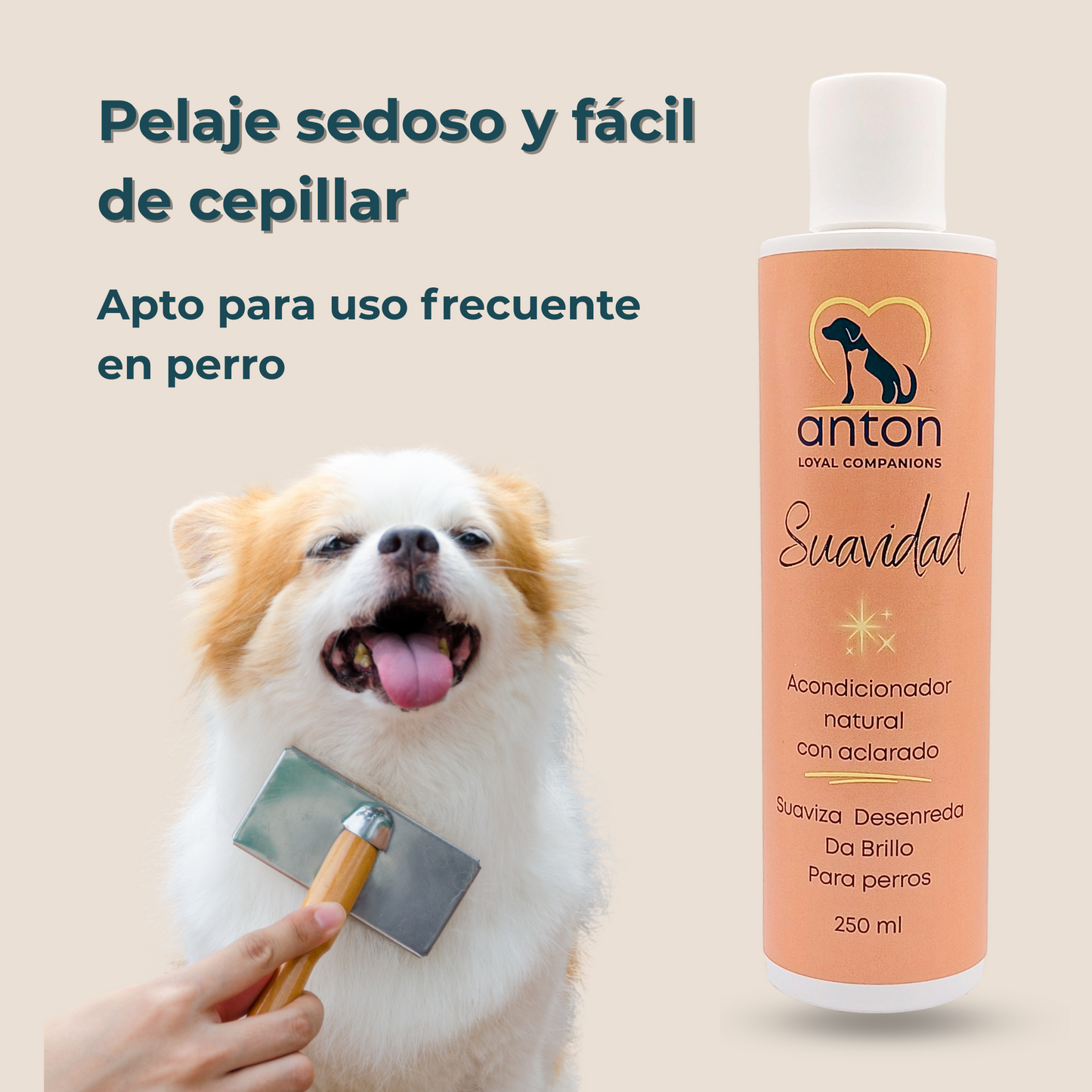 Acondicionador natural para el cuidado del pelaje de perros – 250 ml_2